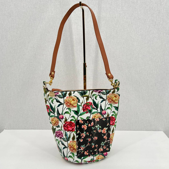 Clare V Handbags - CLARE V Bag Womens Cream Rose Floral Leather Petite Jeanne NWOT
